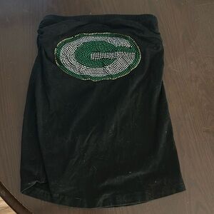 Green Bay sequined tube top. Medium